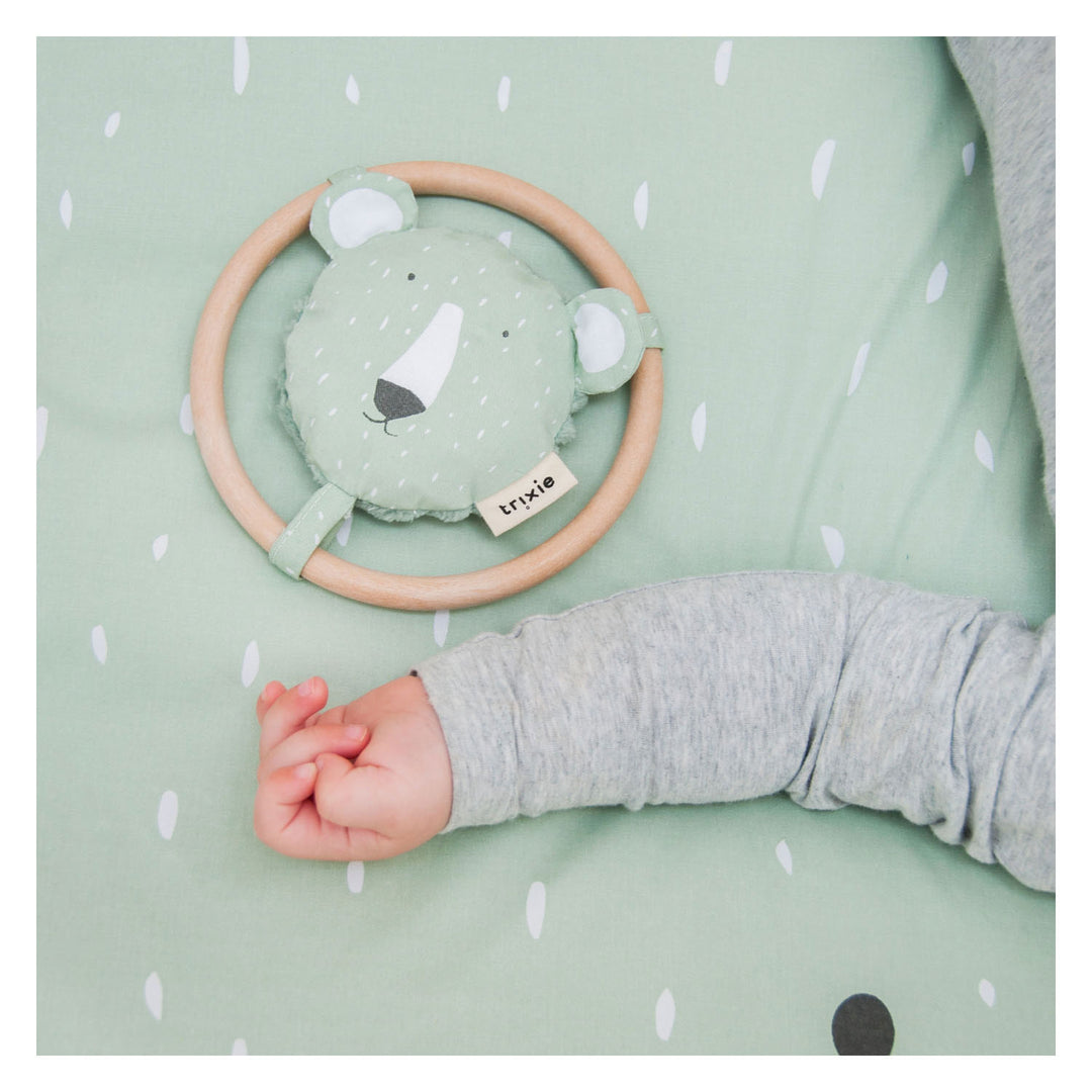 Trixie Round Rattle - Mr Polar Bear / Pre Order