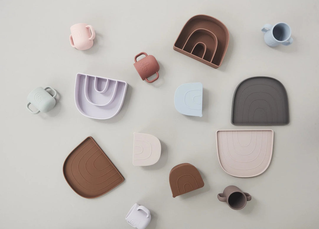 OYOY Mini Rainbow Snack Bowl - Dusty Blue