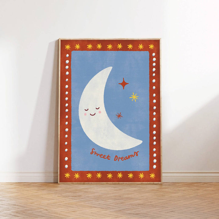 Lauren Sissons Studio Sweet Dreams Moon Print - A3