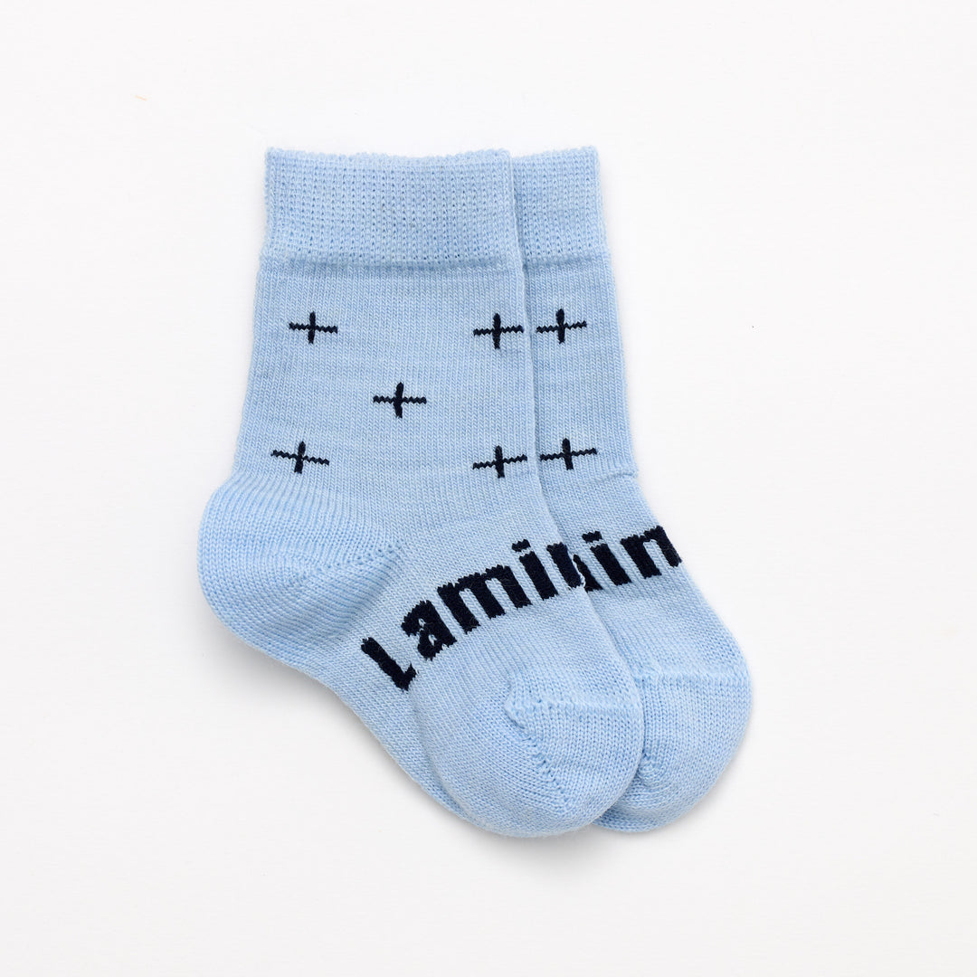 Lamington Merino Wool Crew Socks Baby - Pilot