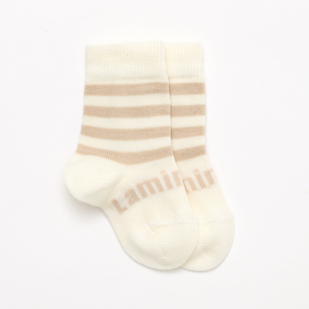 Lamington Merino Wool Crew Socks Baby - Squirrel