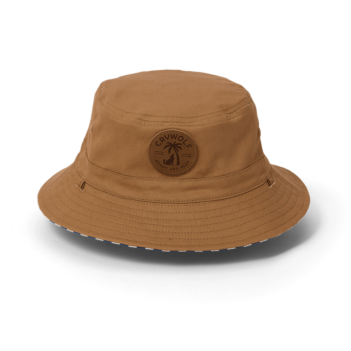 Crywolf Reversible Bucket Hat - Deep Sea Stripe