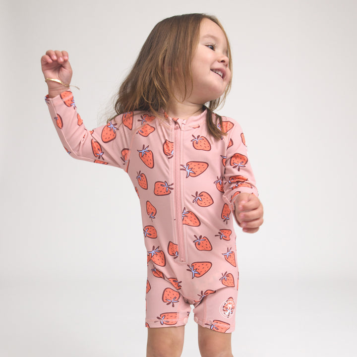 Crywolf Swim Baby Rash Suit - Strawberry Splash
