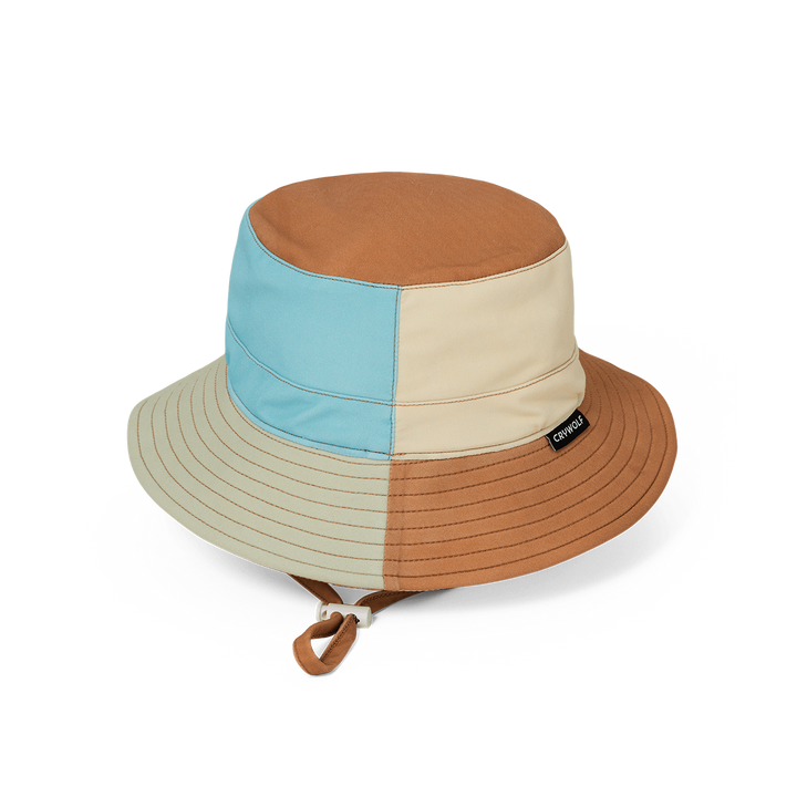 Crywolf Swim Bucket Hat - Ocean Colourblock