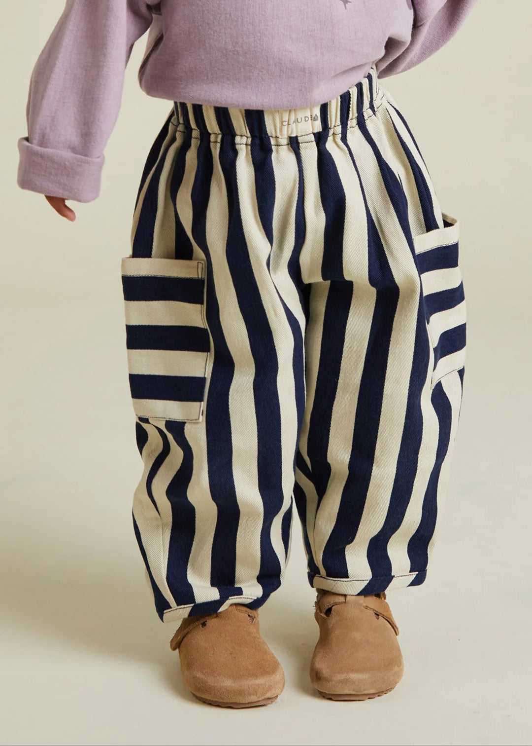 Claude & Co Emerson Stripe Trouser - Midnight