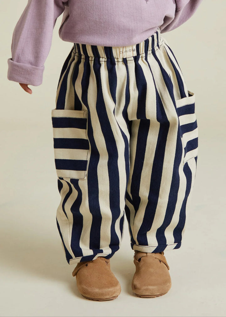 Claude & Co Emerson Stripe Trouser - Midnight