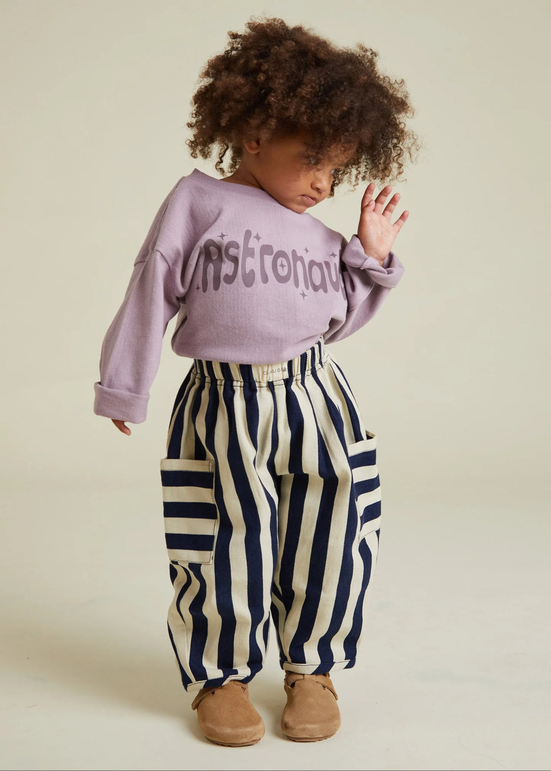 Claude & Co Emerson Stripe Trouser - Midnight