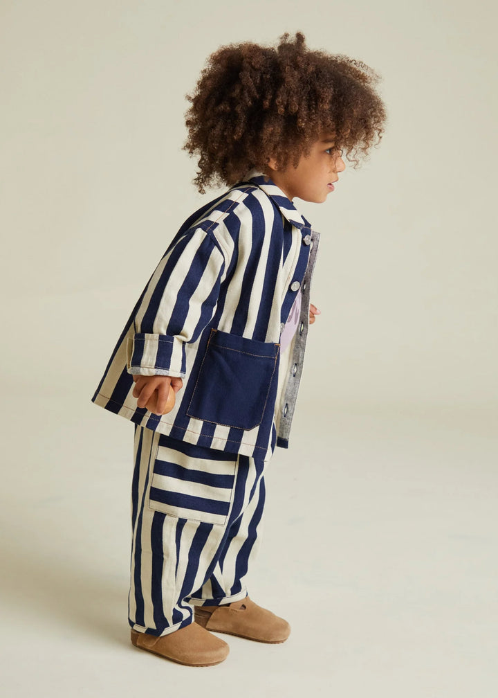 Claude & Co Emerson Stripe Trouser - Midnight