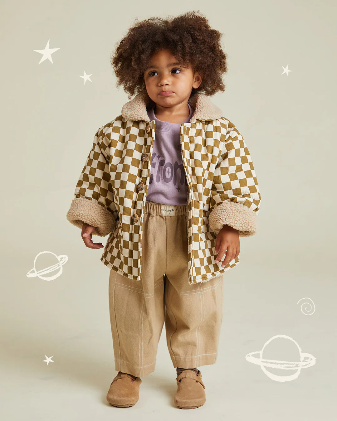 Claude & Co Checkerboard Coat - Coco