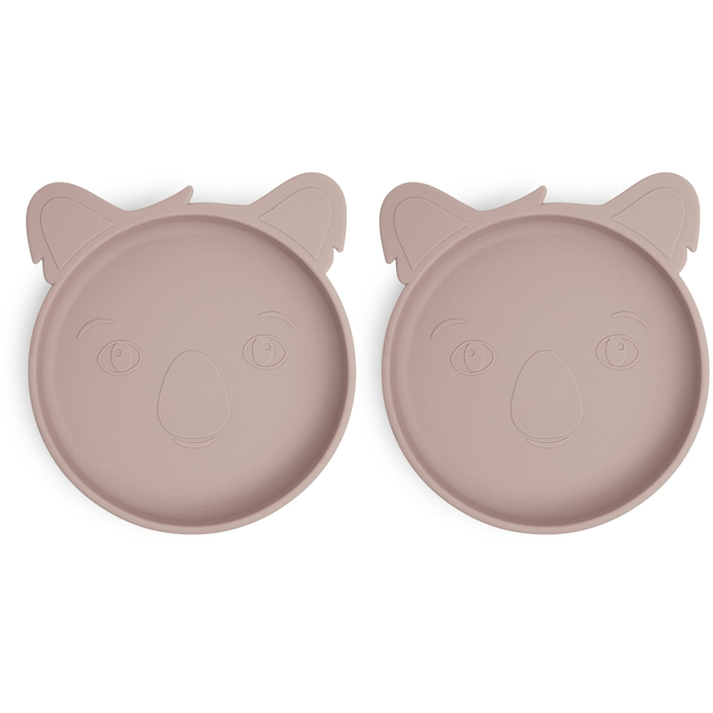 Nuuroo Akila Silicone Plate Koala 2 Pack - Woodrose