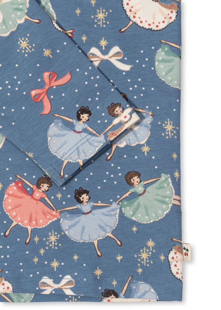 Konges Sløjd Christmas Pyjama Set - Snow Bow Ballerina / Pre Order