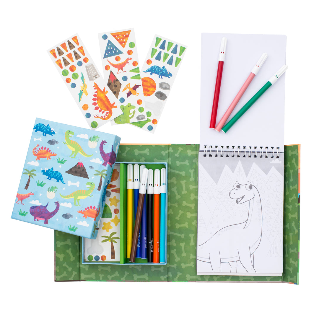 Tiger Tribe Colouring Set - Dinosaur