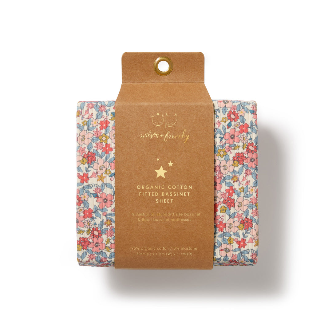 Wilson & Frenchy Organic Bassinet Sheet - Summer Bloom