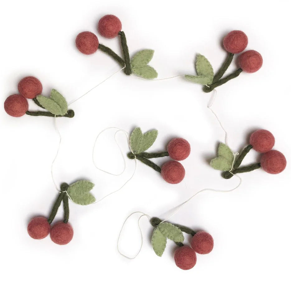 Gamcha Cherry Garland - Coral