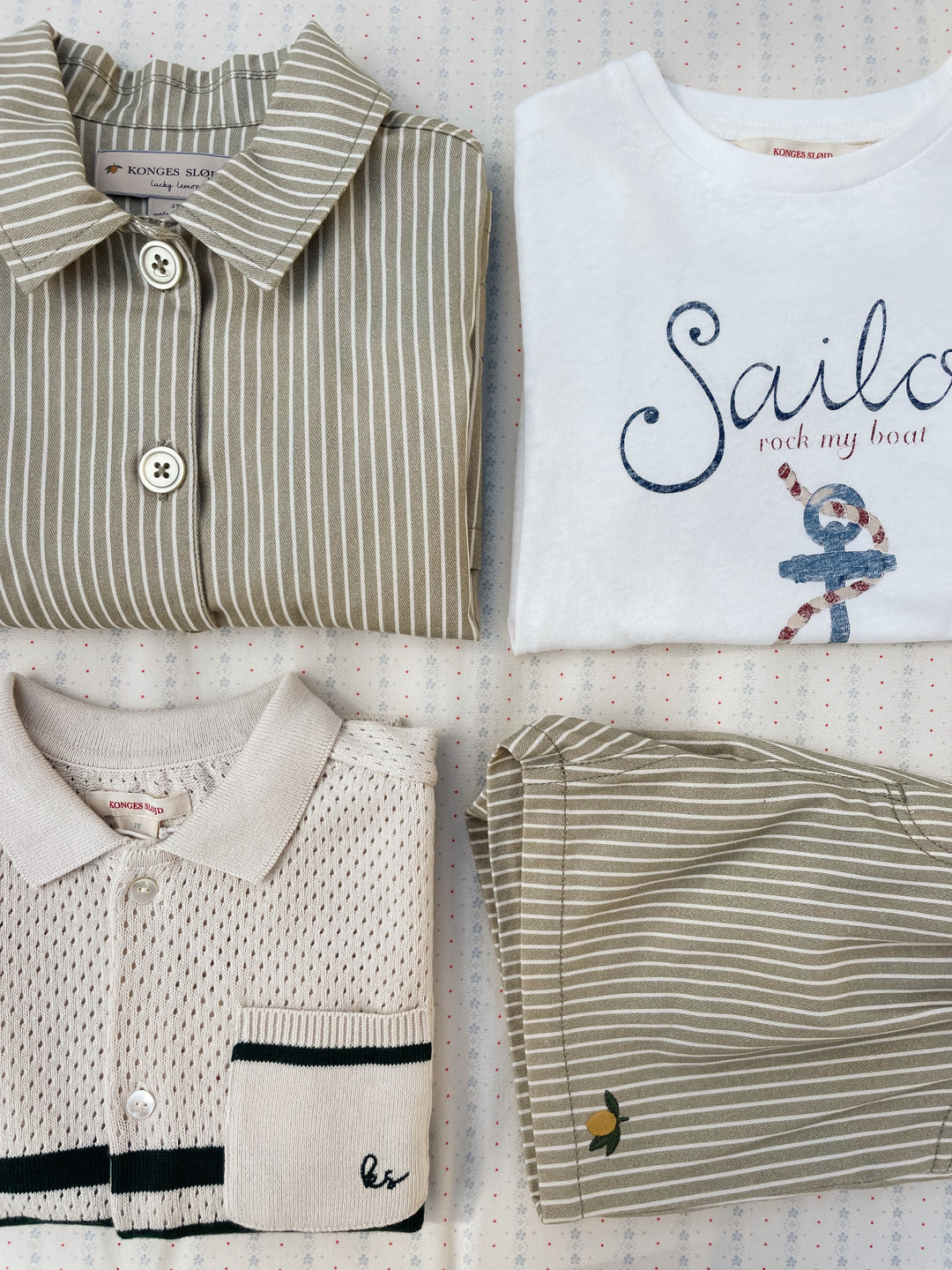 Konges Sløjd Era Tee - Off White / Sailor