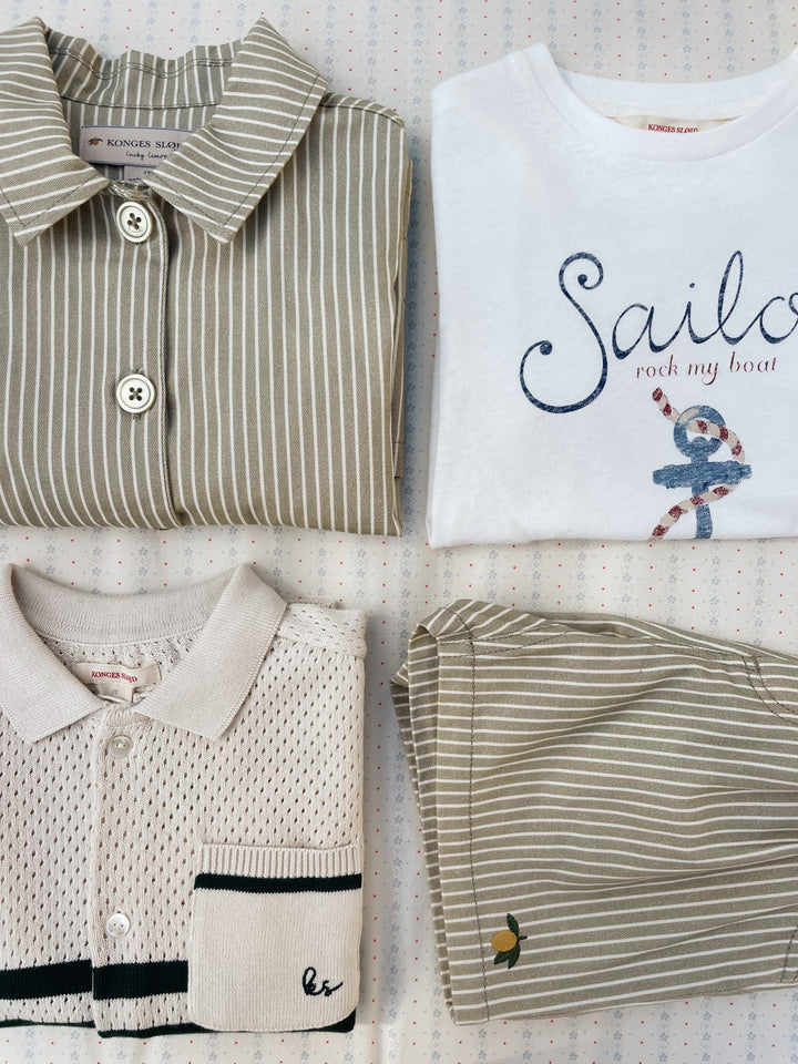 Konges Sløjd Era Tee - Off White / Sailor