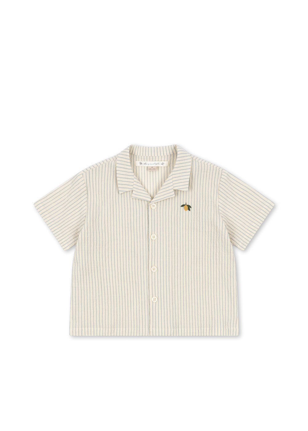 Konges Sløjd Celebration Elliot Short Sleeve Shirt - Cloud Stripe