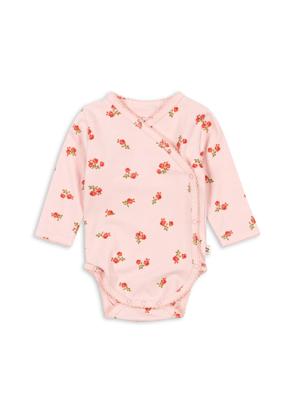 Konges Sløjd Basic Long Sleeve Newborn Body GOTS - Rosa Pink
