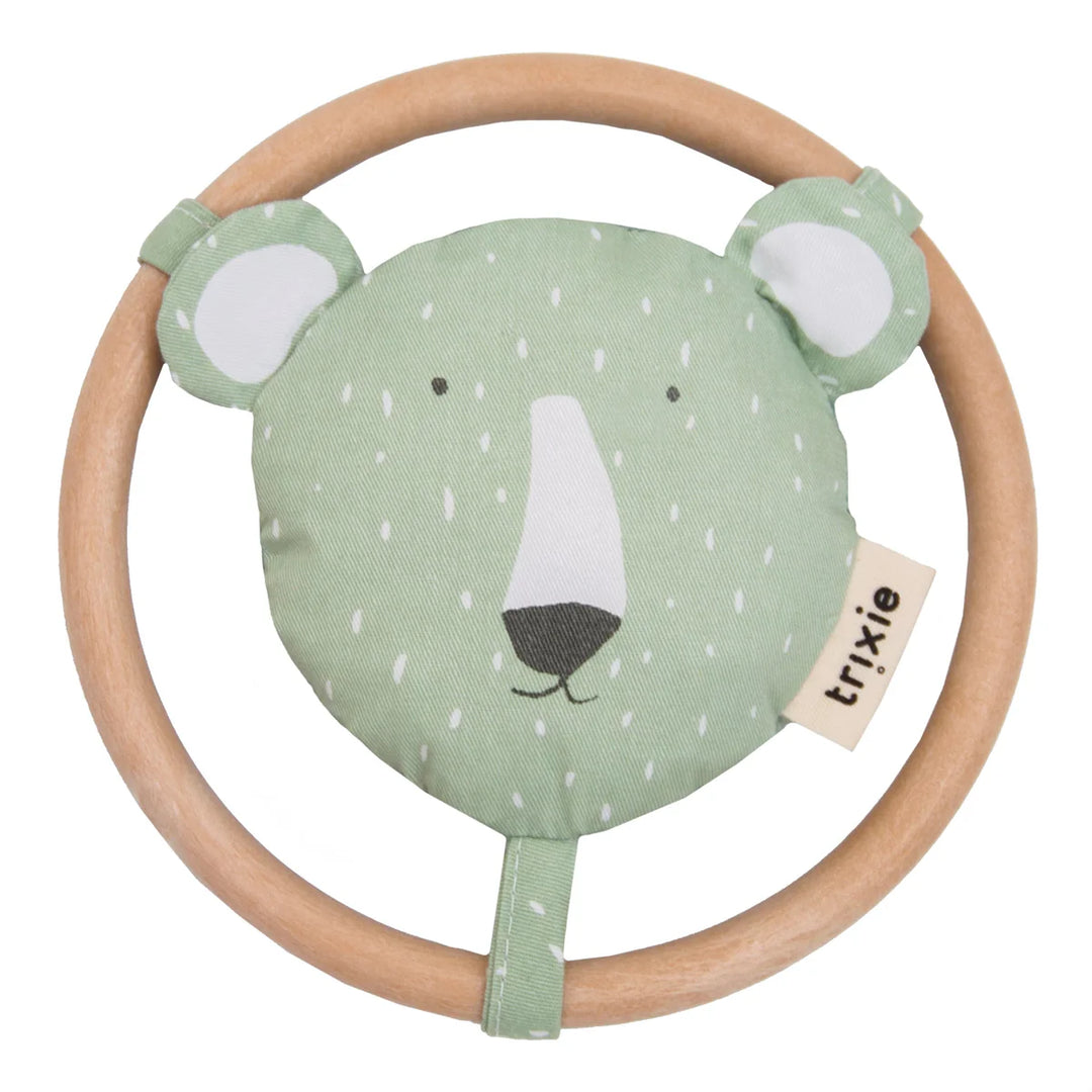 Trixie Round Rattle - Mr Polar Bear / Pre Order