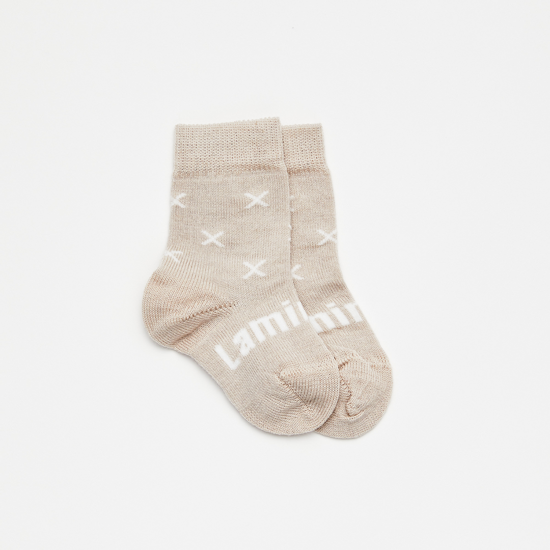 Lamington Merino Wool Crew Socks Baby - Ted