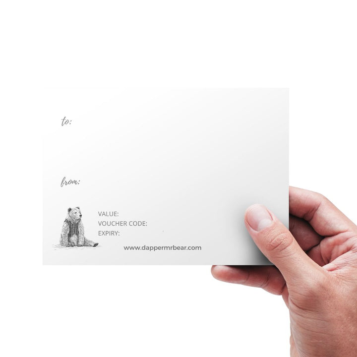 Dapper Mr Bear Gift Card - Physical