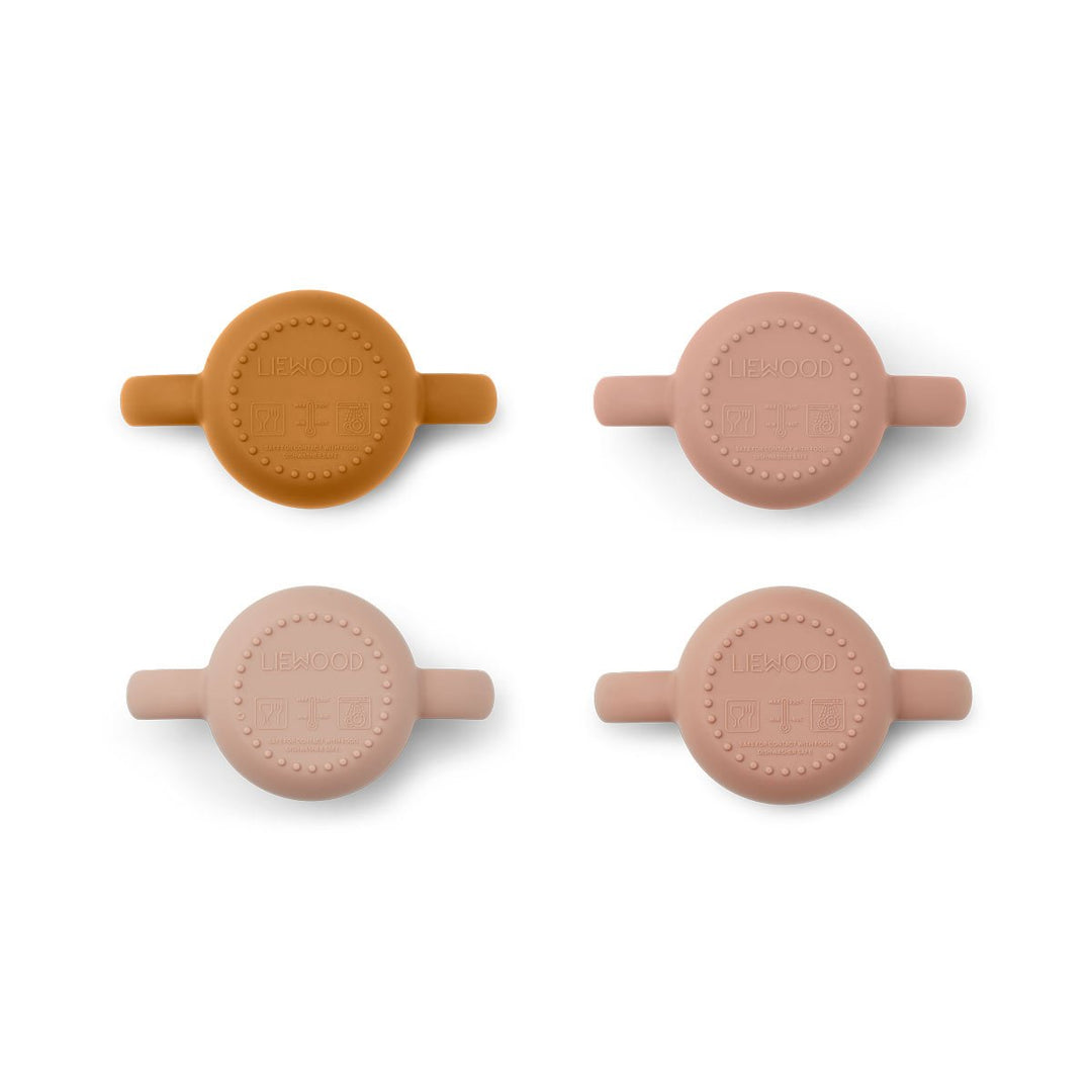 Liewood Gene Silicone Cup - 4 pack - Cat Rose Multi Mix - Dapper MR Bear - www.dappermrbear.com - NZ