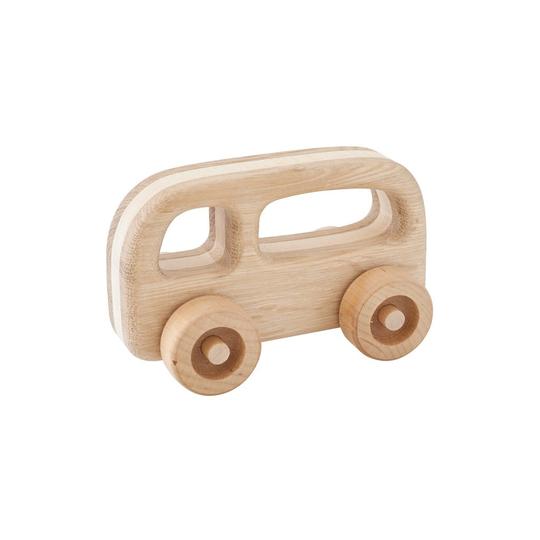 Kubi Dubi Wooden Bus - Fred - Dapper Mr Bear - www.dappermrbear.com - NZ