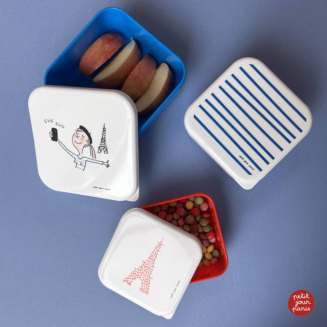Petit Jour Paris Set of 3 Snack Boxes - Paris