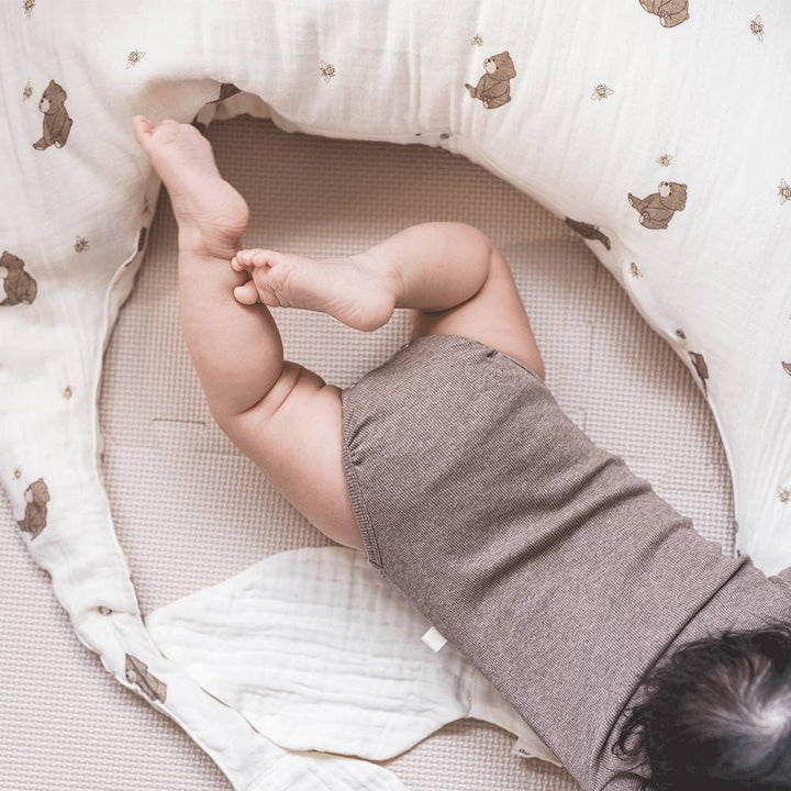 That's Mine Petra Wrap Bodysuit - Brown Melange