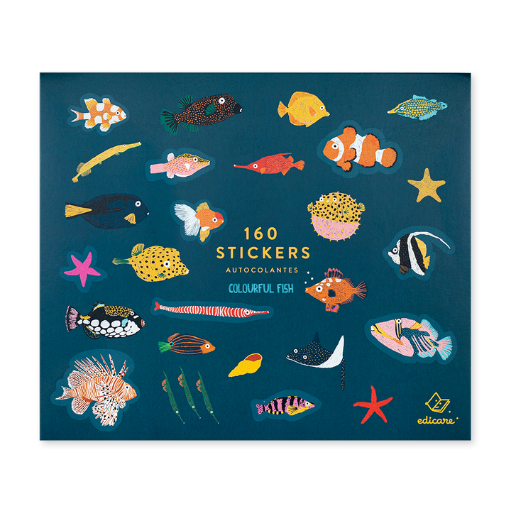 Edicare Editora 160 Sticker Set - Colourful Fish