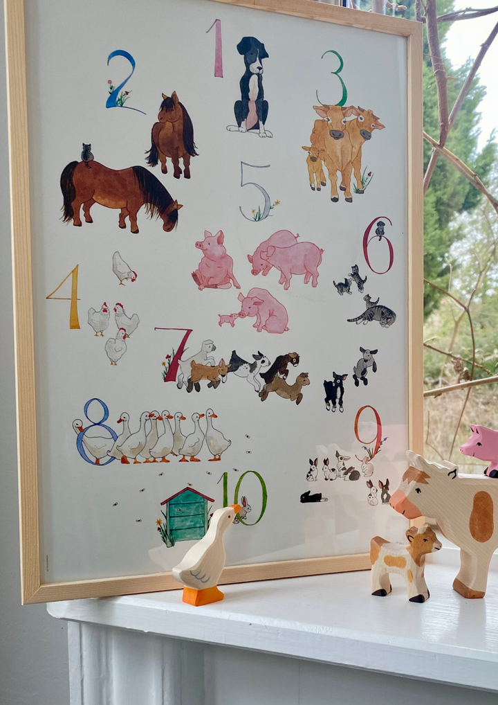 Tall Hat Tales Number Print - 50 x 70