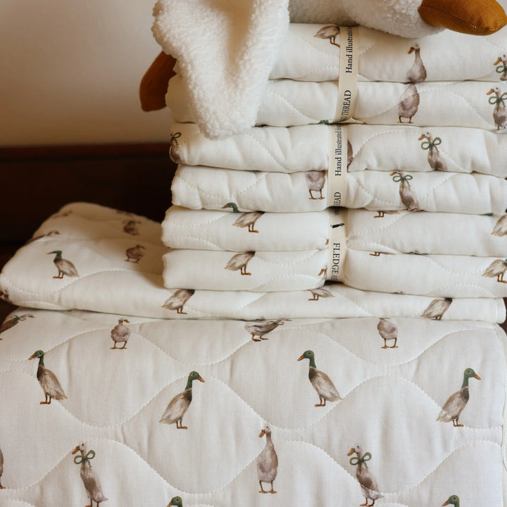 Fledge and Thread Quilted Blanket - Duck