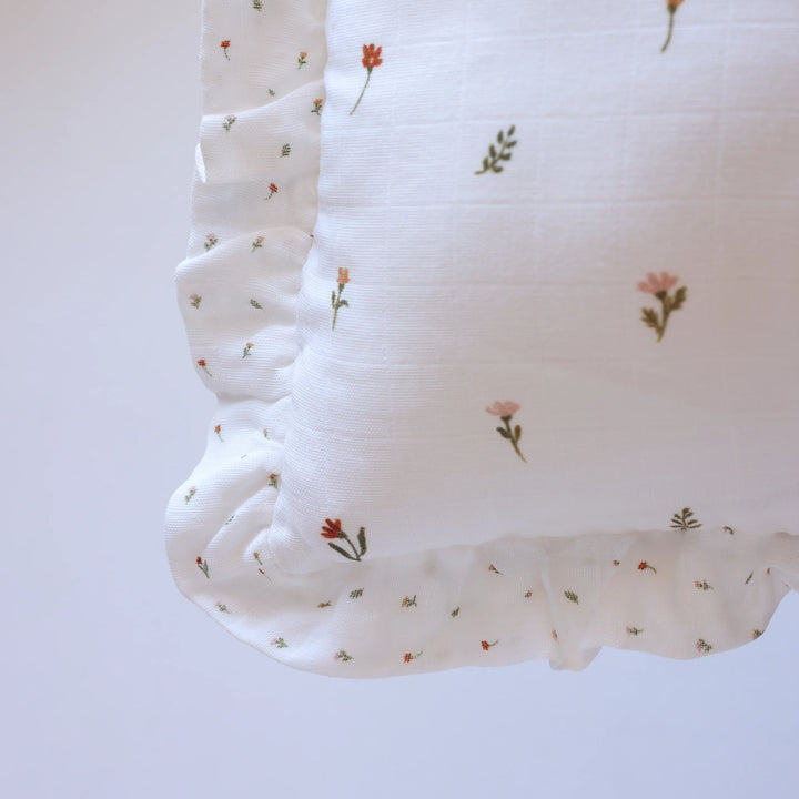Fledge and Thread Throw Cushion - Cream Floral