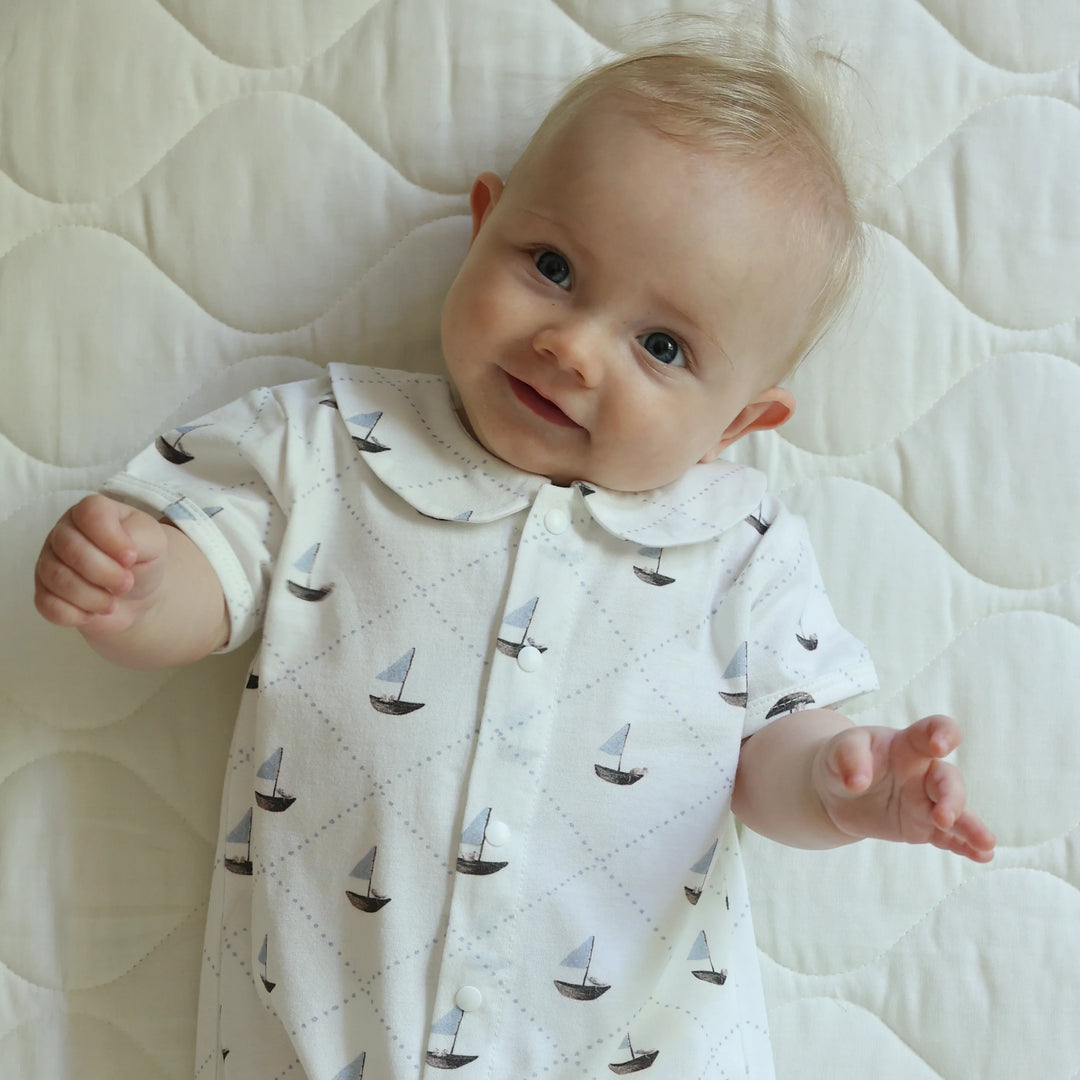 Fledge and Thread Romper - Sailboat