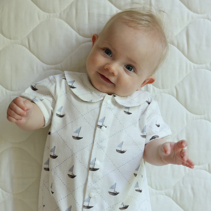 Fledge and Thread Romper - Sailboat