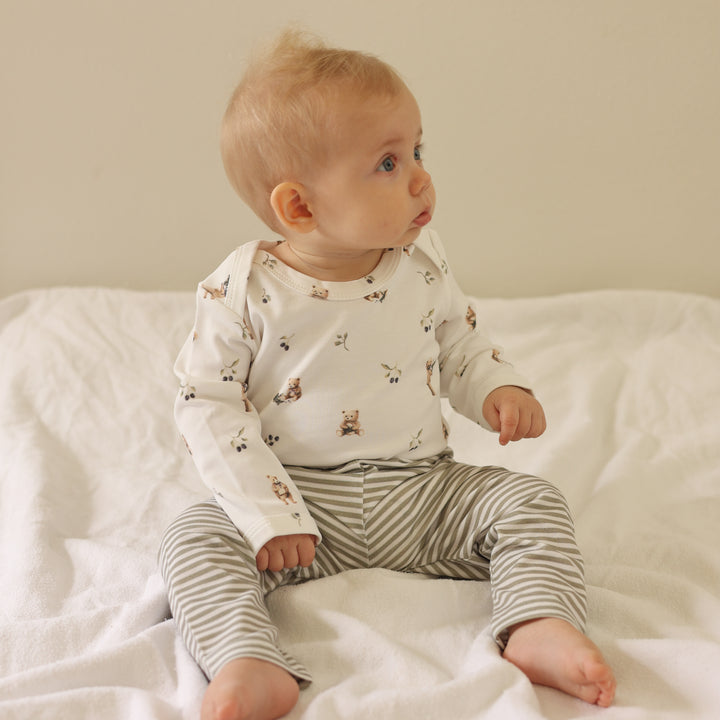 Fledge and Thread Pants - Green Stripe