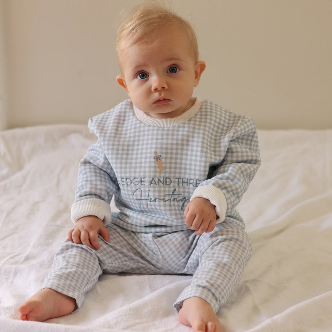 Fledge and Thread Pants - Blue Gingham