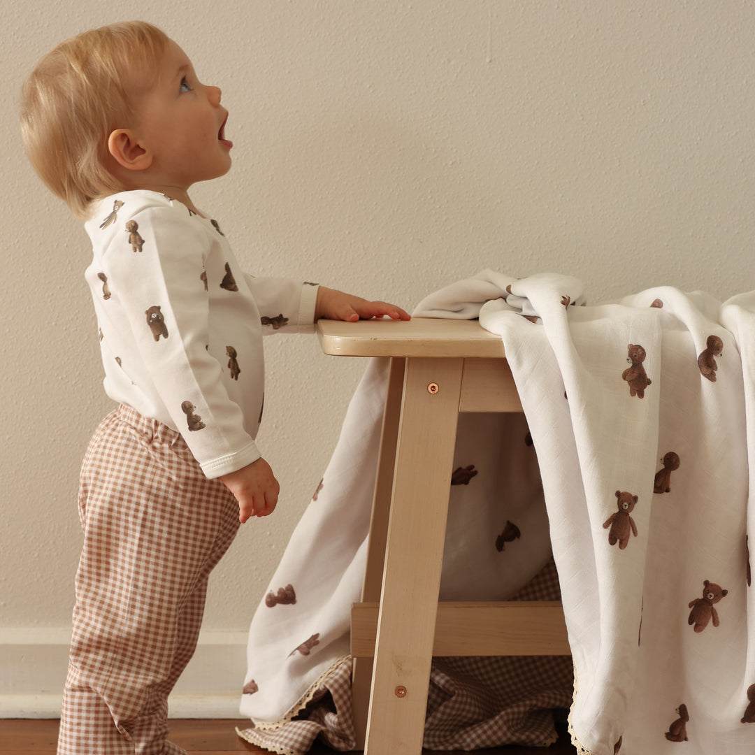 Fledge and Thread Bodysuit - Teddy Bear