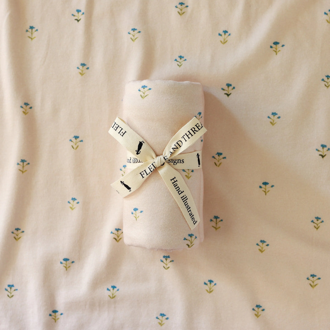 Fledge and Thread Baby Wrap - Blue Floral