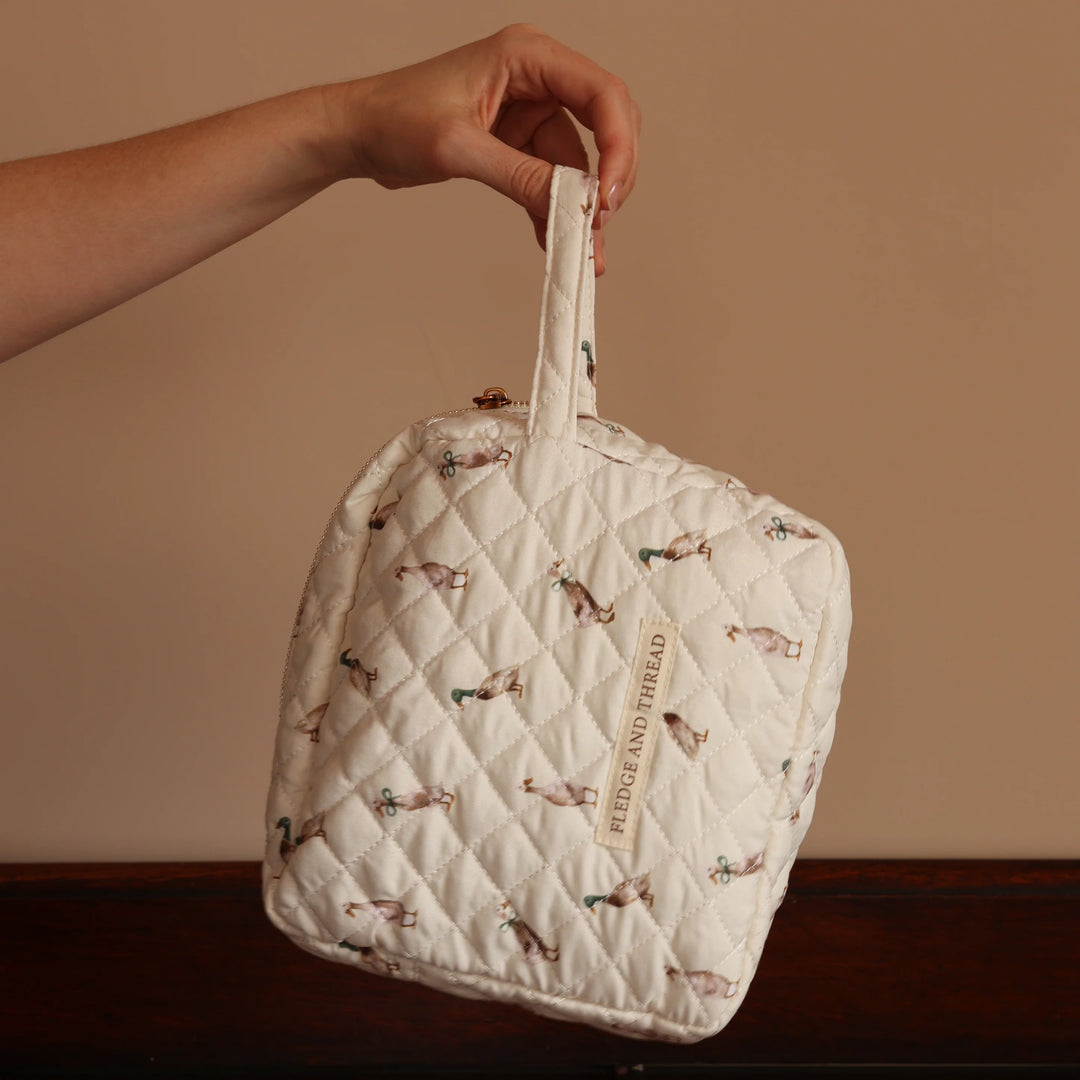 Fledge and Thread Quilted Change Bag - Duck