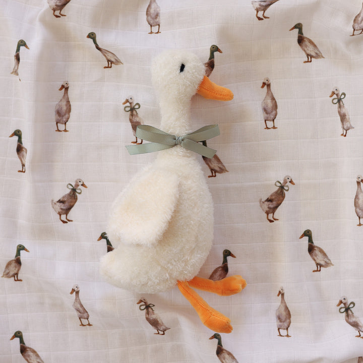 Fledge and Thread Muslin Swaddle - Duck