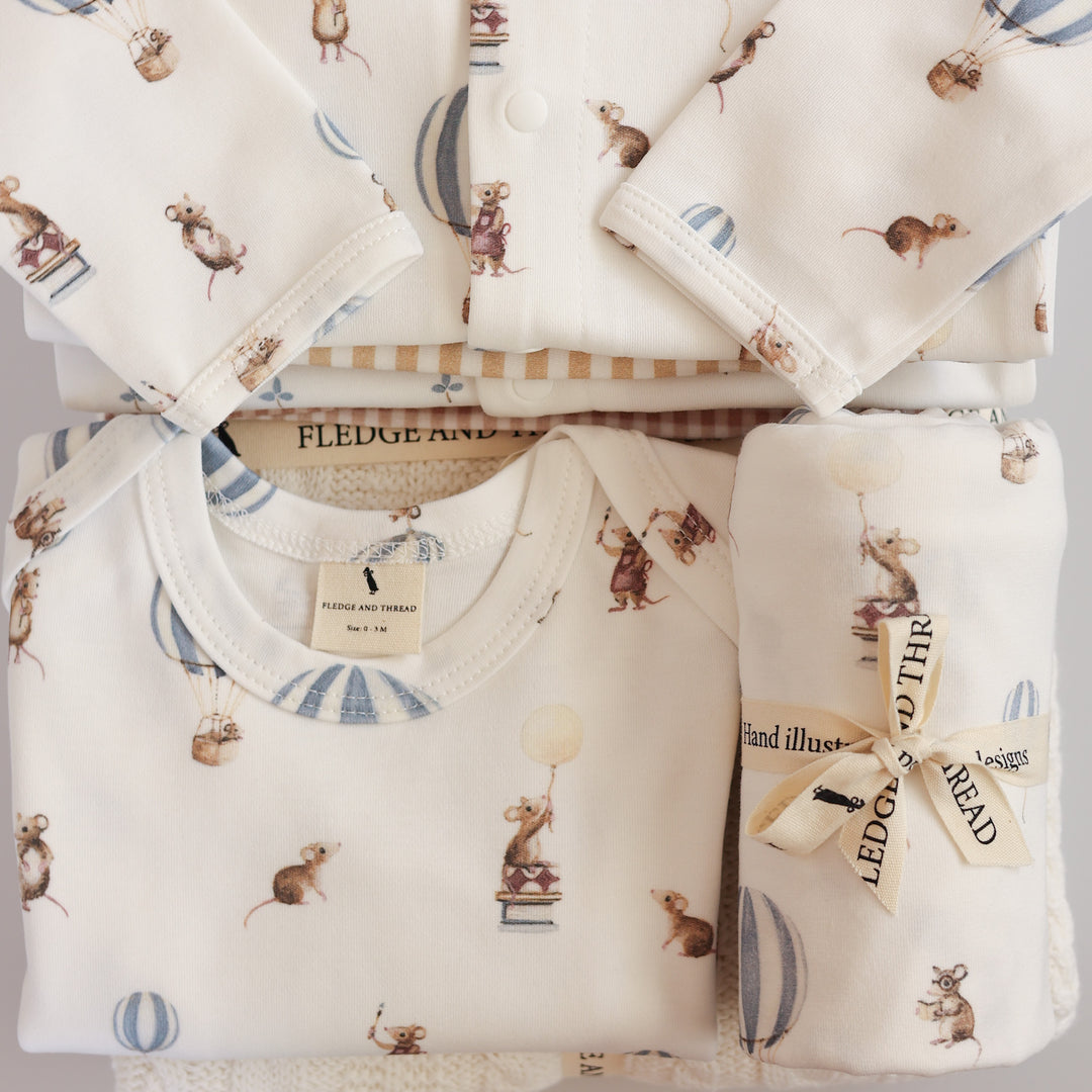 Fledge and Thread Bodysuit - Mouse & Air Balloon