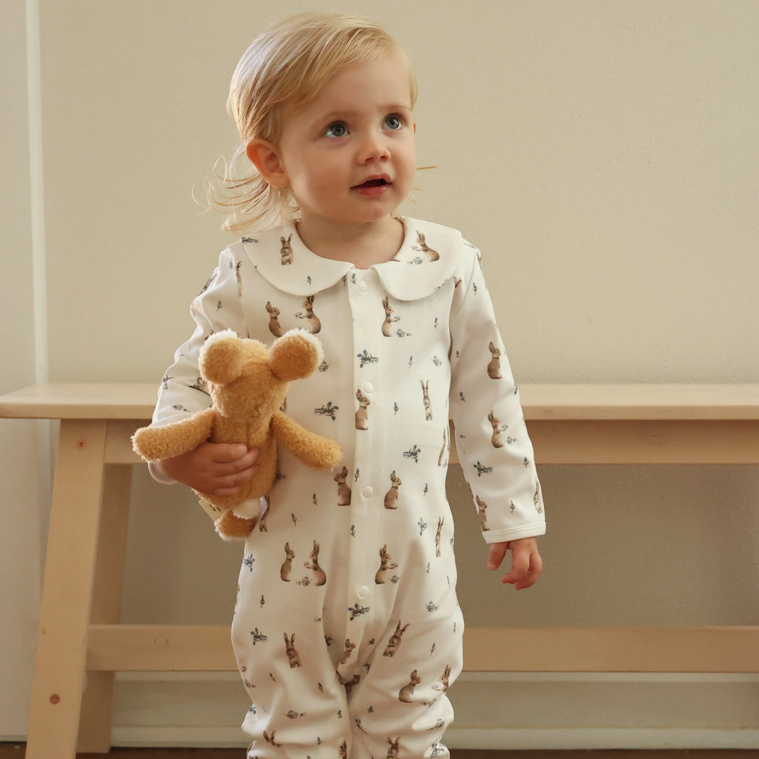 Fledge and Thread Babygrow - Bunny Tea Party