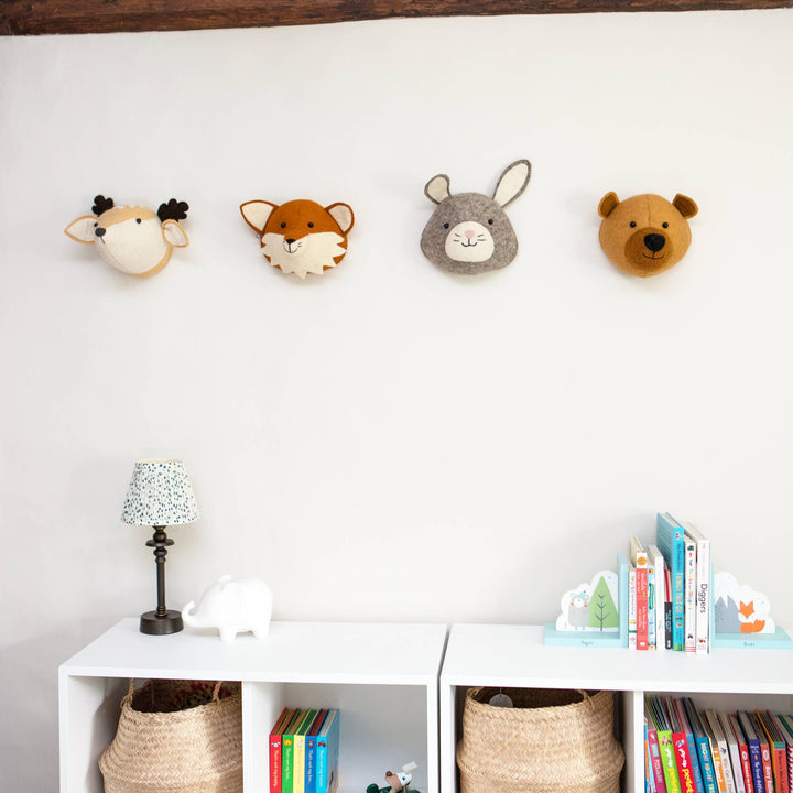 Fiona Walker England Mini Baby Deer Head - Multi