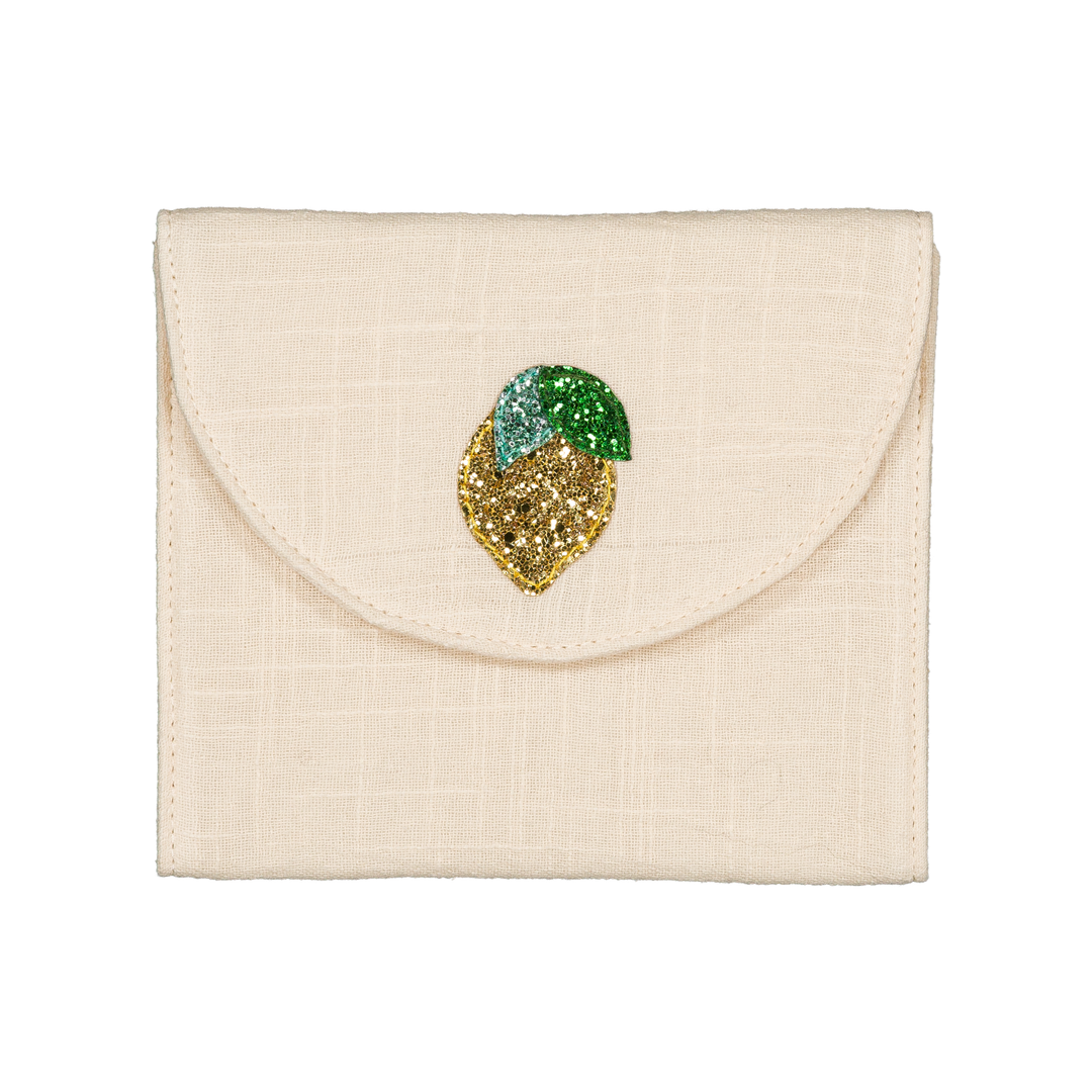 Luciole et Petit Pois Barrette Holder Pouch - Lemon