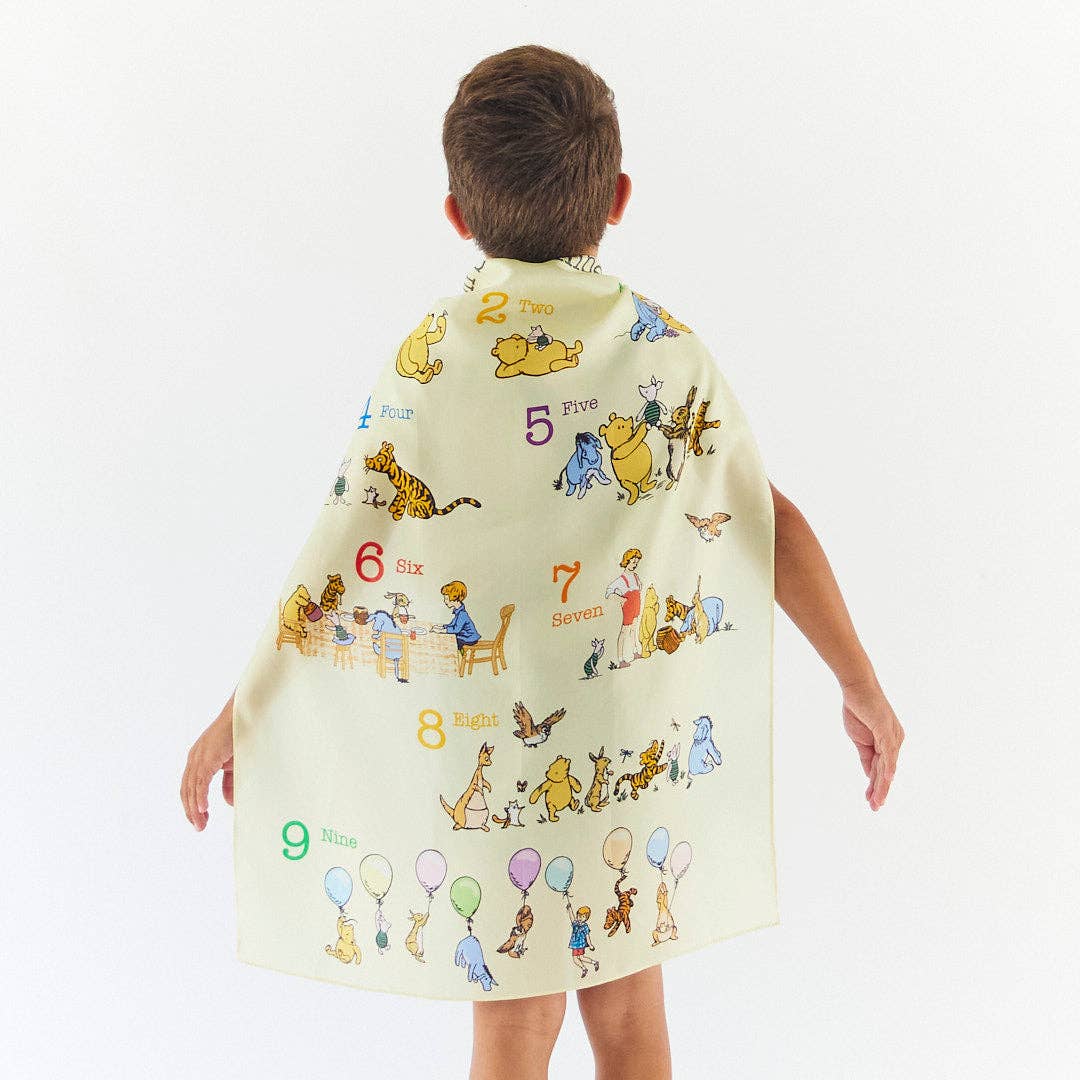 Sarah’s Silks - Winnie-the-Pooh 123 Playsilk