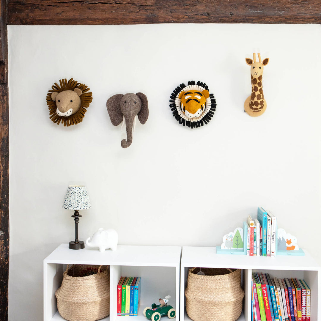 Fiona Walker England Mini Tiger Head - Multi