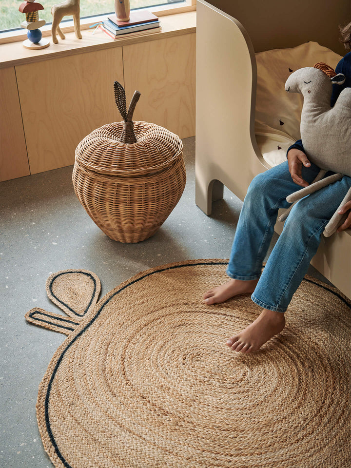 Ferm Living Apple Braided Storage / Large - Natural