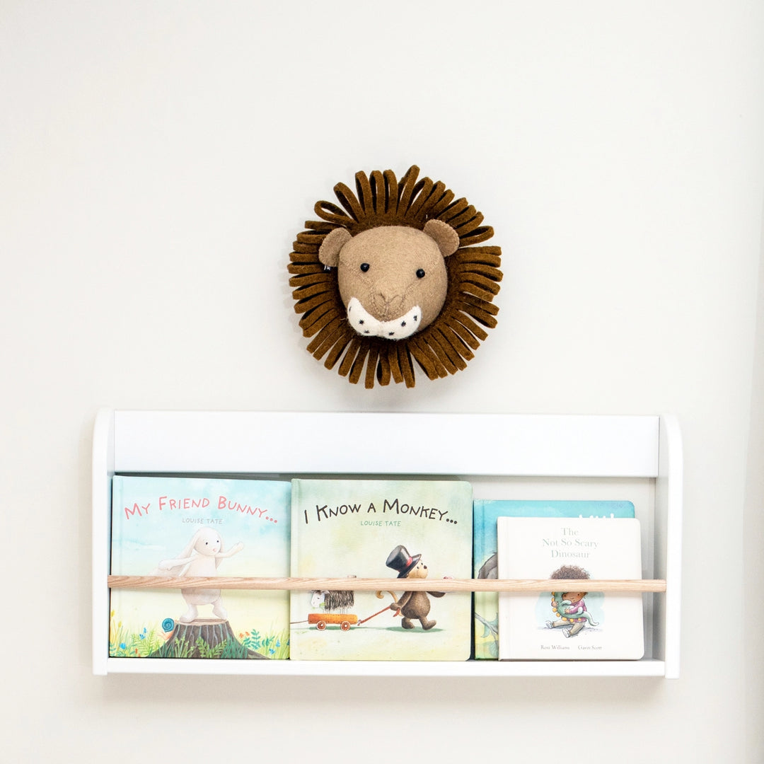 Fiona Walker England Mini Lion Head - Brown