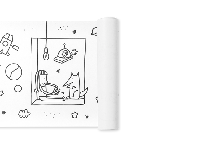 Edicare Editora Colouring 5 Metre Roll - Space
